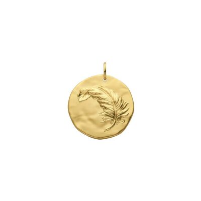 Médaille Arthus Bertrand Comédie Plume en or jaune, 23 mm