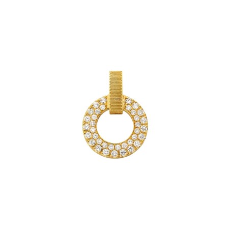 Pendentif Arthus Bertrand Ruban en or jaune et diamants