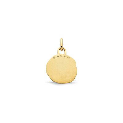 Médaille Arthus Bertrand Astro Balance en or jaune et diamant, 15 mm