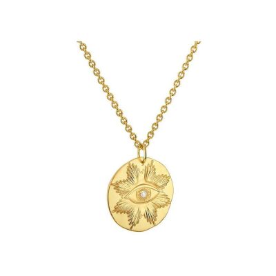 Médaille Arthus Bertrand Comédie Œil en or jaune et diamant, 23 mm