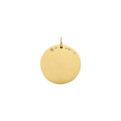 Médaille Arthus Bertrand Comédie Œil en or jaune et diamant, 23 mm