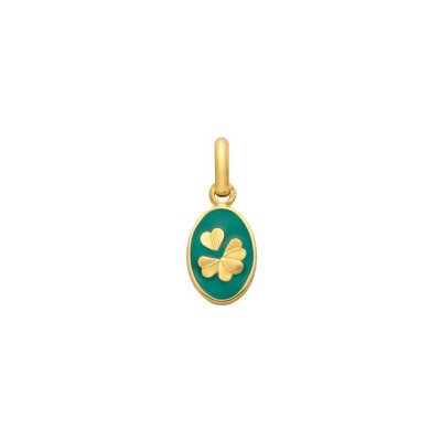 Médaille Arthus Bertrand Ma Mini Médaille Trèfle en or jaune, 10 mm