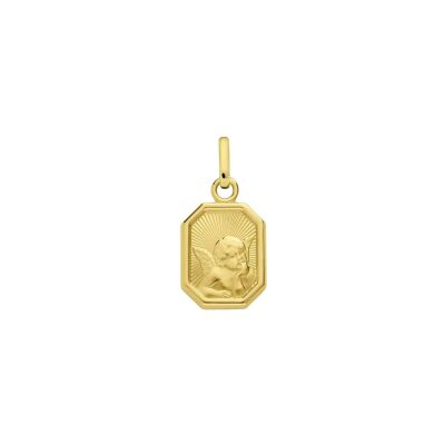 Médaille Augis Ange Raphael en or jaune, 12mm