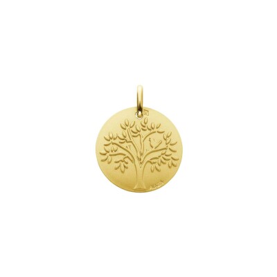 Médaille Augis arbre de vie en or jaune, 18mm