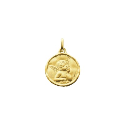 Médaille Augis Ange Raphael en or jaune, 16mm