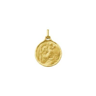 Médaille Augis Saint Christophe en or jaune, 18mm