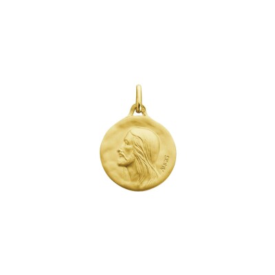 Médaille Augis Christ en or jaune, 18mm