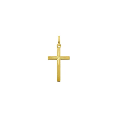 Pendentif Croix Augis en or jaune, 20x13mm
