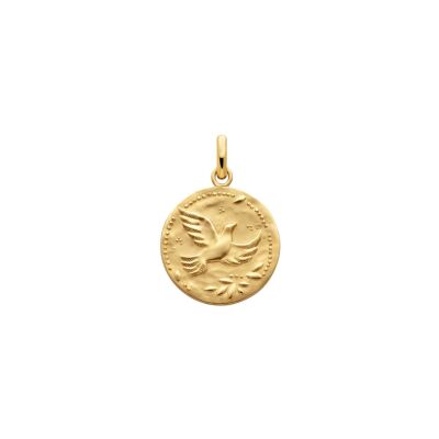 Médaille Arthus Bertrand Colombe aux Etoiles en or jaune, 16 mm