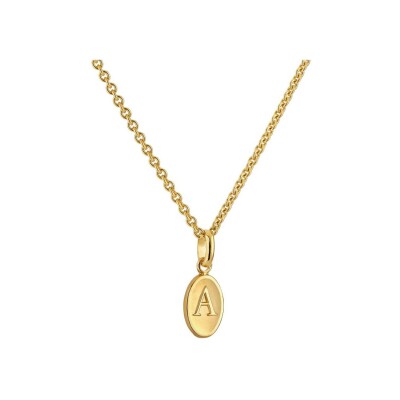 Médaille Arthus Bertrand Ma Mini Médaille Lettre A en or jaune satiné, 10 mm