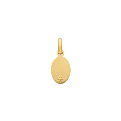 Médaille Arthus Bertrand Ma Mini Médaille Lettre R en or jaune satiné, 10 mm