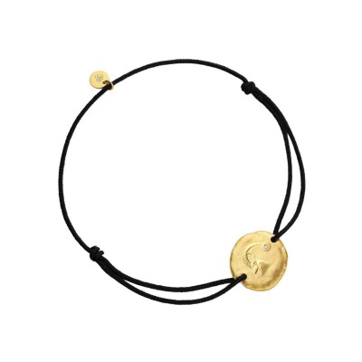 Bracelet Arthus Bertrand Astro Capricorne en or jaune et diamant