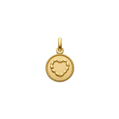 Médaille Arthus Bertrand Ma Mini Médaille Coeur en or jaune, 11 mm