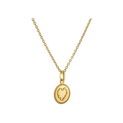 Médaille Arthus Bertrand Ma Mini Médaille Coeur en or jaune, 11 mm