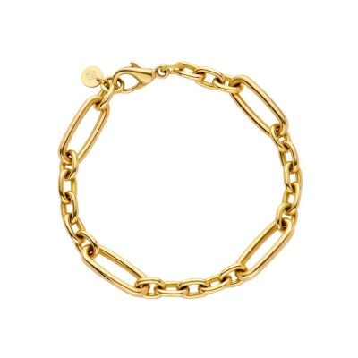 Bracelet Arthus Bertrand chaîne maille ovale en or jaune