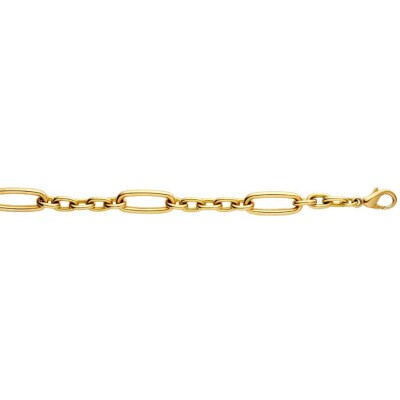 Bracelet Arthus Bertrand chaîne maille ovale en or jaune