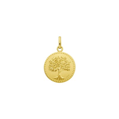 Médaille Augis arbre de vie en or jaune, 18mm