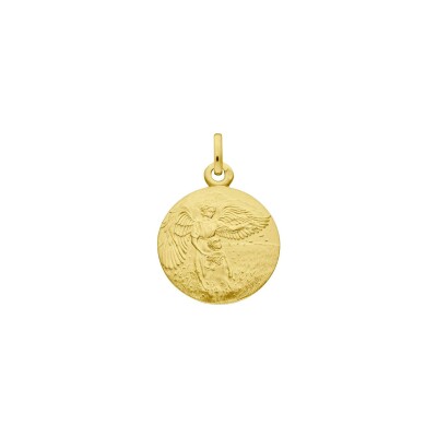 Médaille Augis Ange gardien en or jaune, 18mm