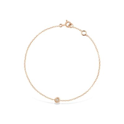 Bracelet Clozeau en or rose et diamant