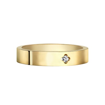 Solitaire Arthus Bertrand Royale PM diamant H-SI2 0.025 ct or jaune T 54