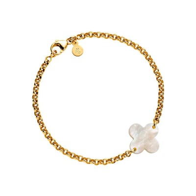 Bracelet Arthus Bertrand Trèfle en or jaune