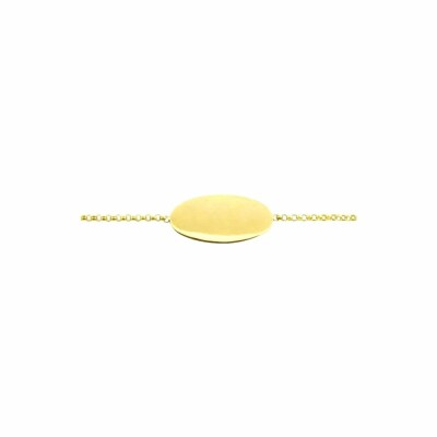 Arthus Bertrand Calisson curb chain, yellow gold, 14cm