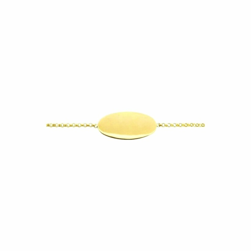 Gourmette Arthus Bertrand Calisson PM chaîne jaseron 14 cm or jaune