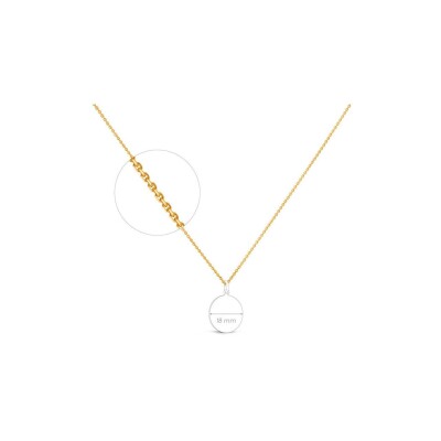 Chaine Forçat Limé Arthus Bertrand en or jaune