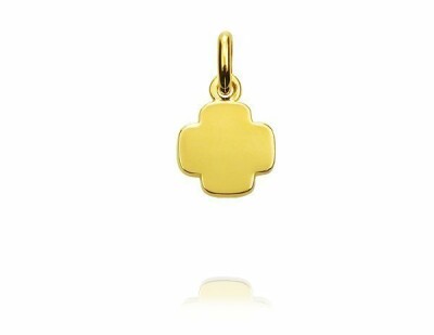 Pendentif Arthus Bertrand Croix Lady Cross PM or jaune poli