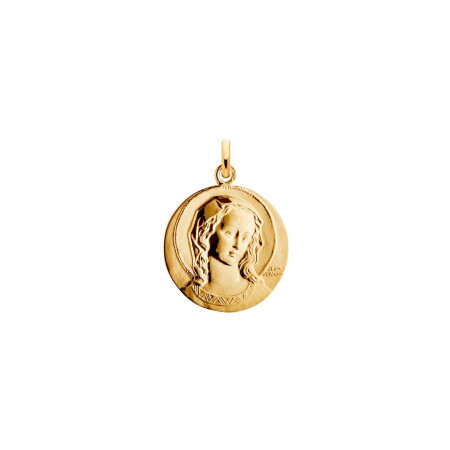 Médaille Arthus Bertrand Virgo Amabilis en or jaune poli, 21mm