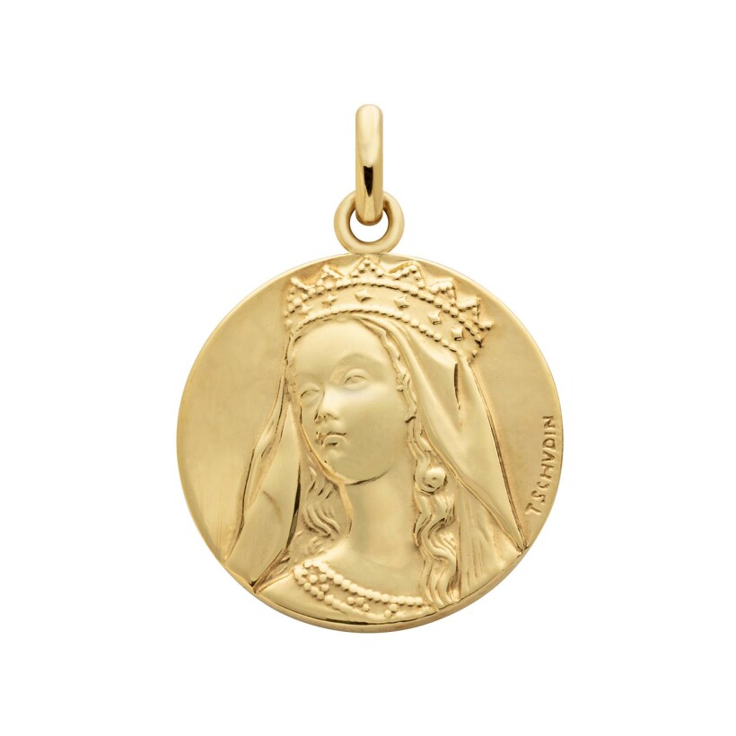 Médaille Arthus Bertrand Notre Dame de Grâce F. mince 18 mm or jaune poli