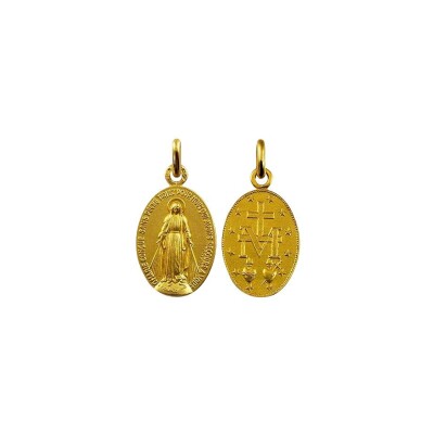 Médaille Arthus Bertrand Les Miraculeuses en or jaune polie, 12mm