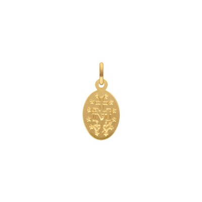 Médaille Arthus Bertrand Les Miraculeuses en or jaune sablé, 17 mm