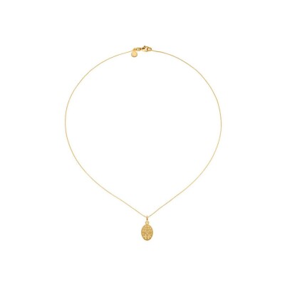 Médaille Arthus Bertrand Les Miraculeuses en or jaune sablé, 17 mm