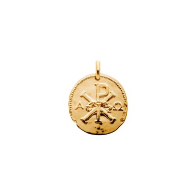 Médaille Arthus Bertrand Christ Roi en or jaune poli, 20 mm