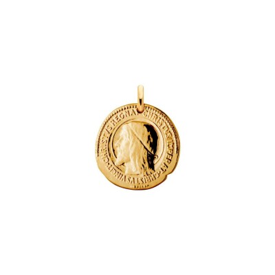 Médaille Arthus Bertrand Christ Roi en or jaune poli, 20 mm