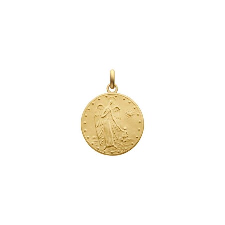 Médaille Arthus Bertrand Ange gardien en or jaune, 17mm