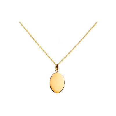 Pendentif Arthus Bertrand Rond Uni en or jaune poli, 14 mm