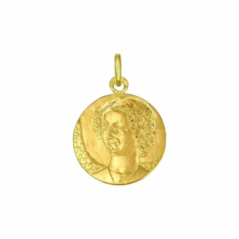 Médaille Arthus Bertrand Ange de Reims 18 mm or jaune poli