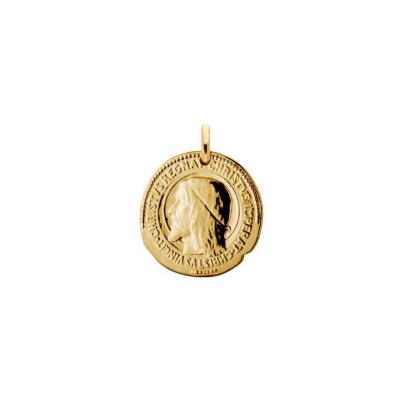 Médaille Arthus Bertrand Baptême Christ Roi en or jaune, 18 mm
