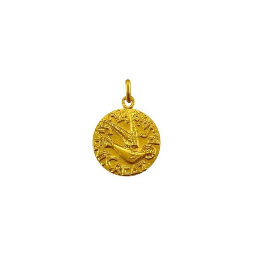 Médaille Arthus Bertrand Saint-Esprit en or jaune poli