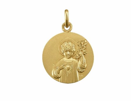 Médaille Arthus Bertrand Enfant Jésus 18 mm or jaune poli