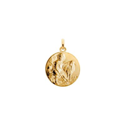 Médaille Arthus Bertrand Saint Jean Baptiste en or jaune poli, 18 mm