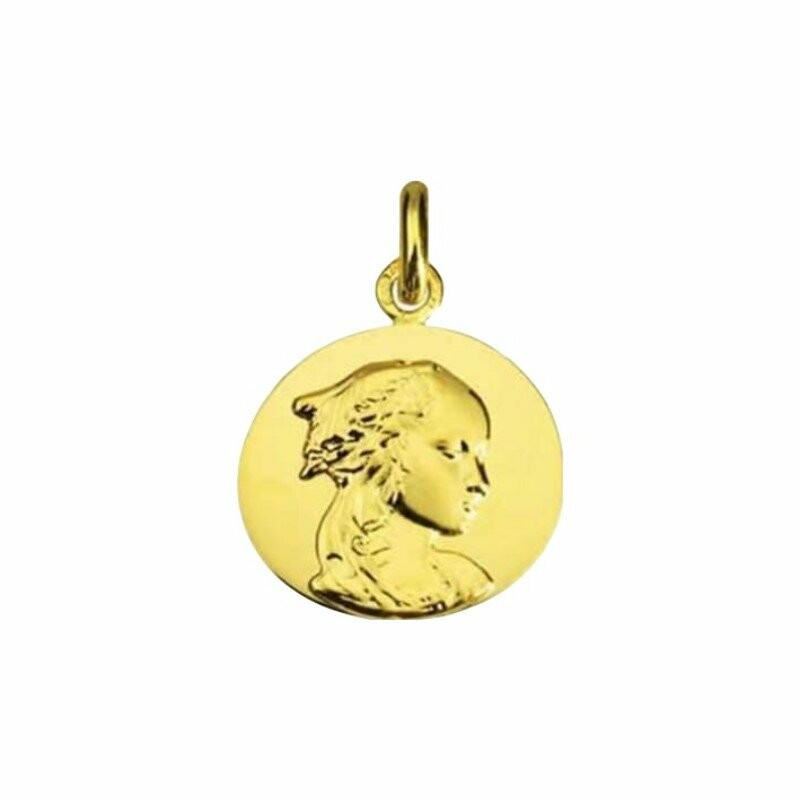 Arthus Bertrand Adorazione Virgin, 16mm polished yellow gold