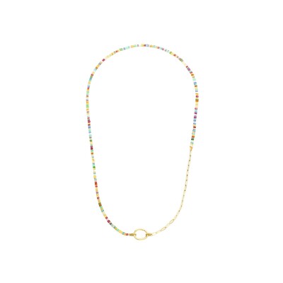 Collier Mellerio Lien en or jaune et perles de pierres, 68cm
