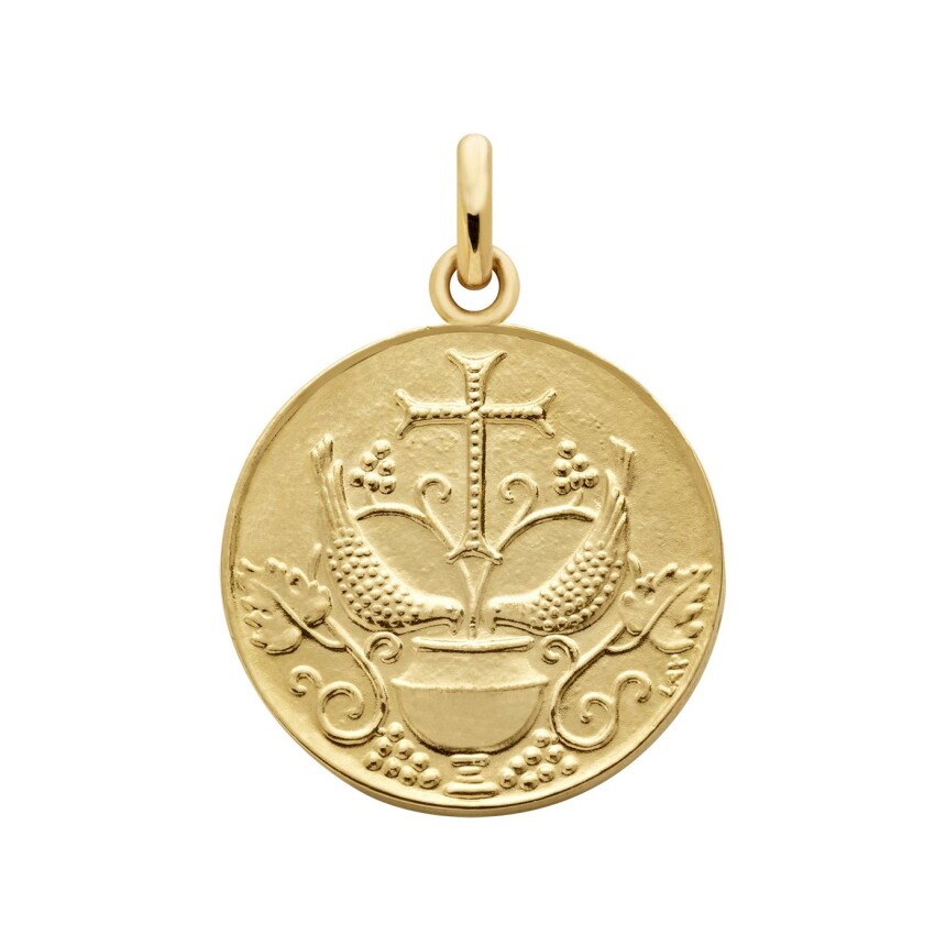 Médaille Arthus Bertrand Fontaine de Vie 21 mm or jaune poli