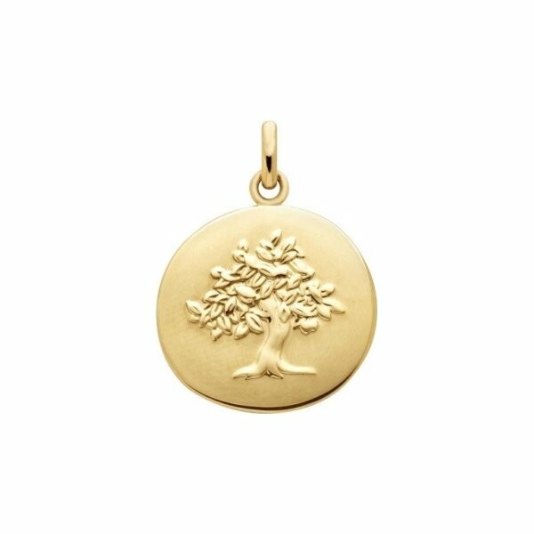 Arthus Bertrand Pebble Tree of Life medal, yellow gold