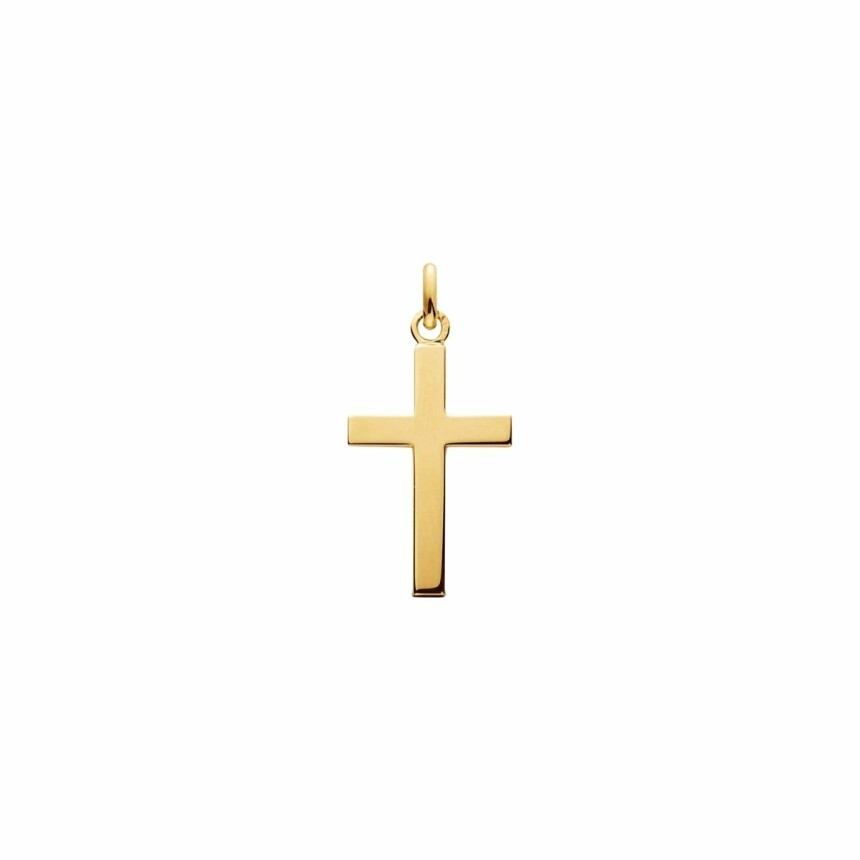 Arthus Bertrand Latin cross pendant, 20mm, yellow gold
