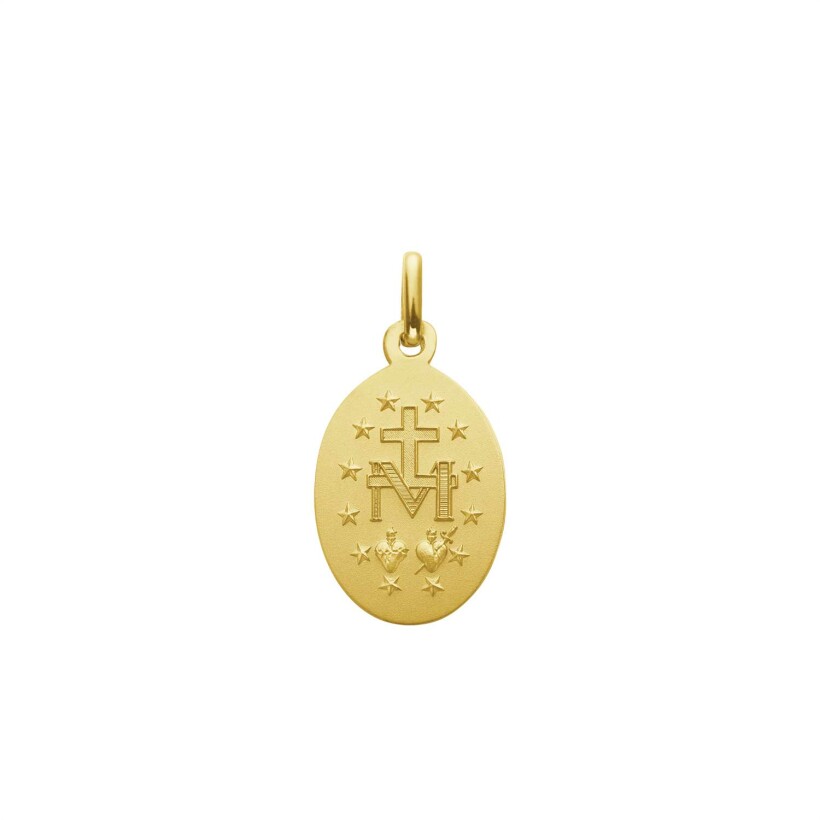 Médaille Augis Miraculeuse en or jaune, 13mm