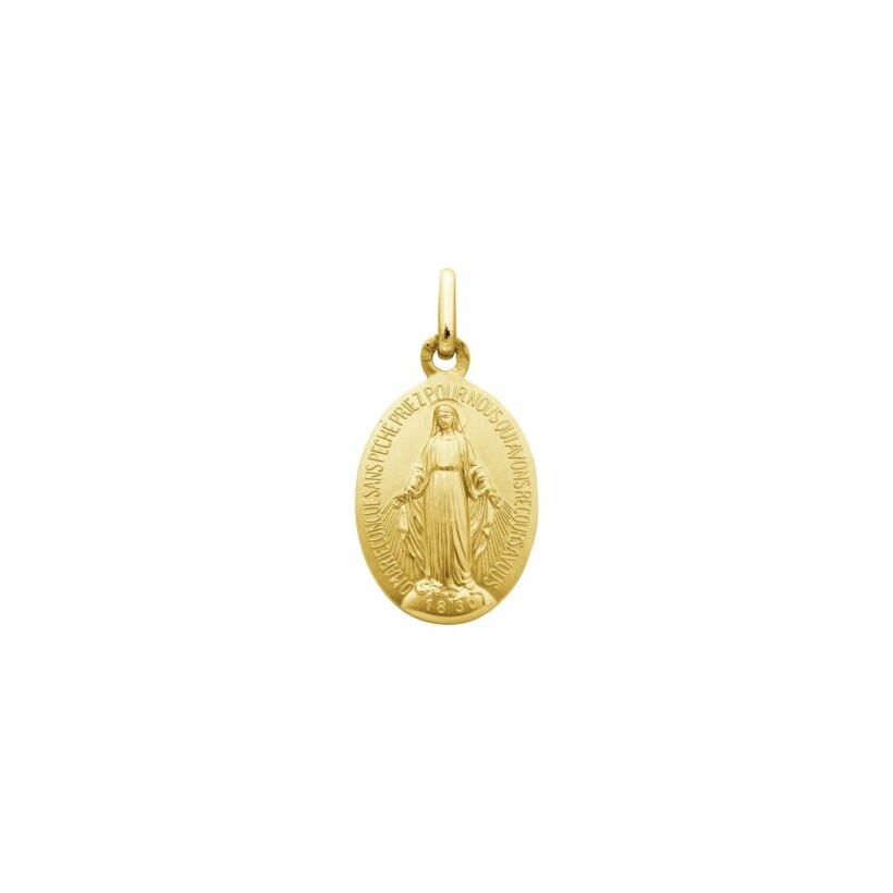 Médaille Augis Miraculeuse en or jaune, 13mm